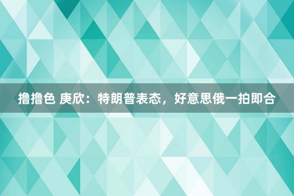 撸撸色 庚欣：特朗普表态，好意思俄一拍即合